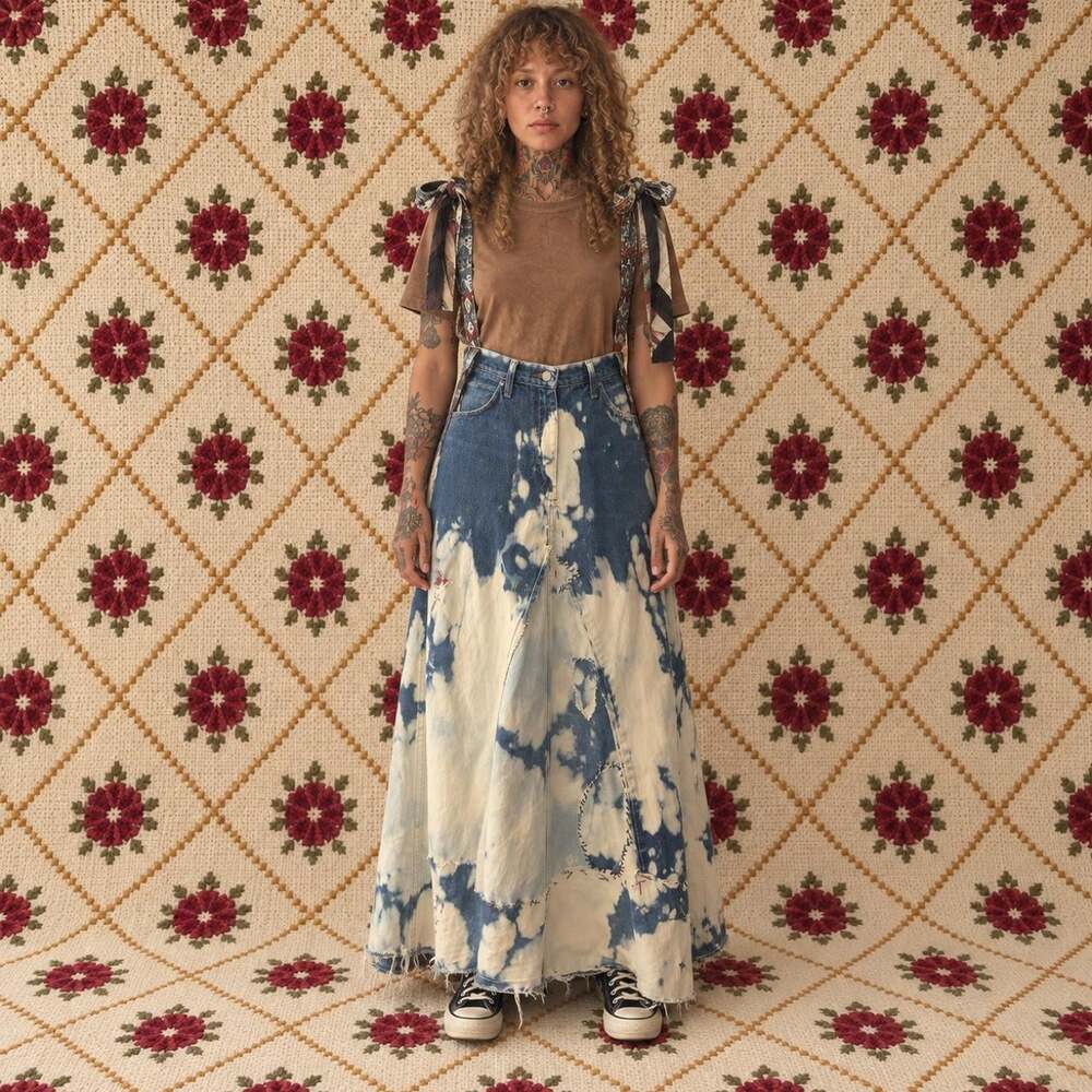Reclaimed Vintage Women's Blue Skirt